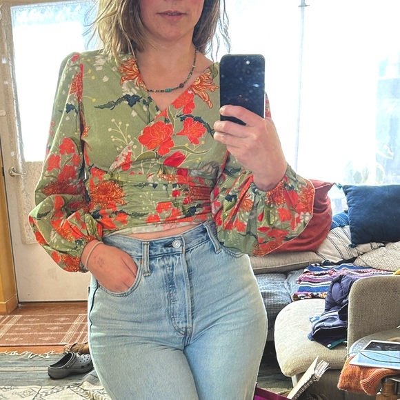 Anthropologie Tops - Anthropologie: Conditions Apply - Tie-Back Blouse